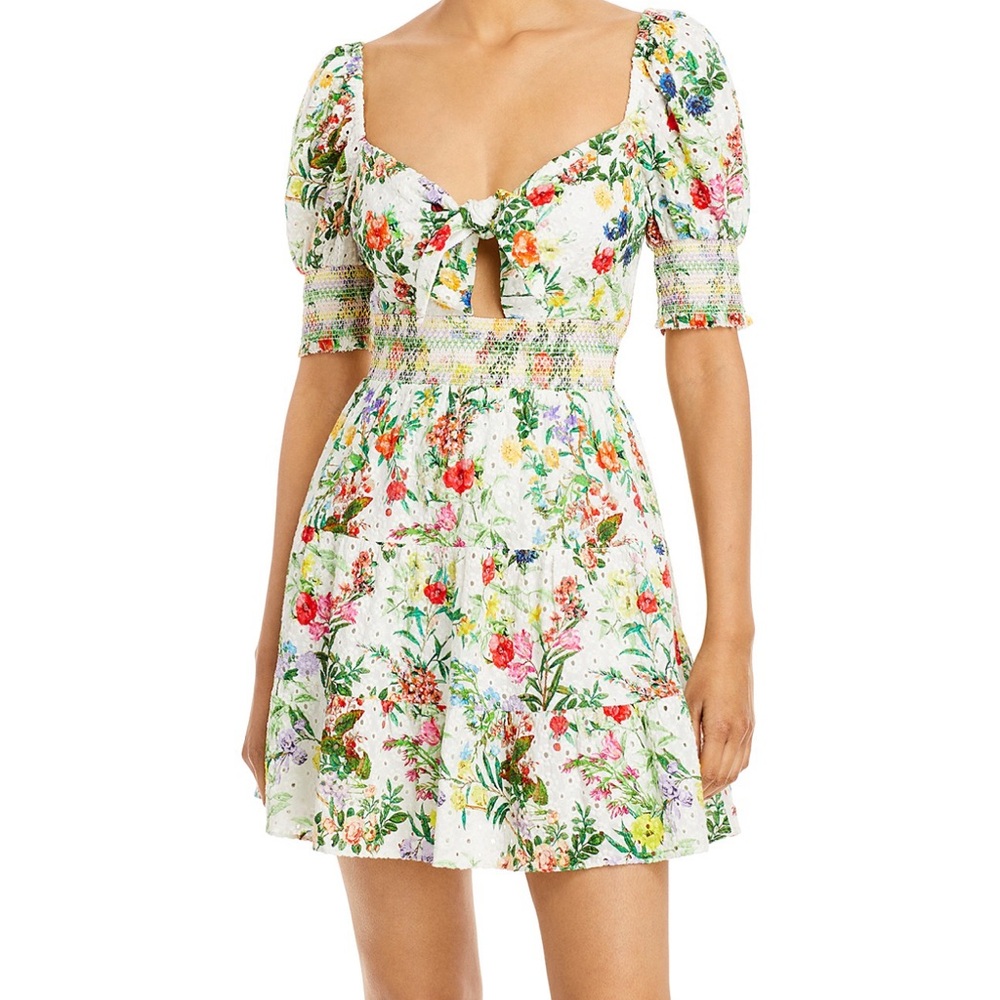 Alice + Olivia Floral Midi Dress